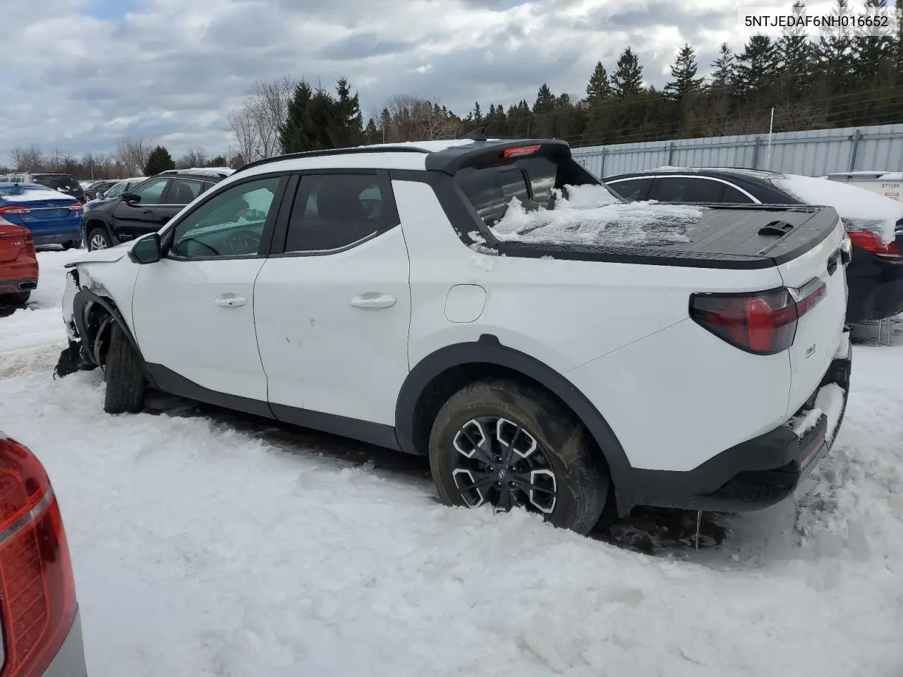 2022 Hyundai Santa Cruz Limited VIN: 5NTJEDAF6NH016652 Lot: 42623205