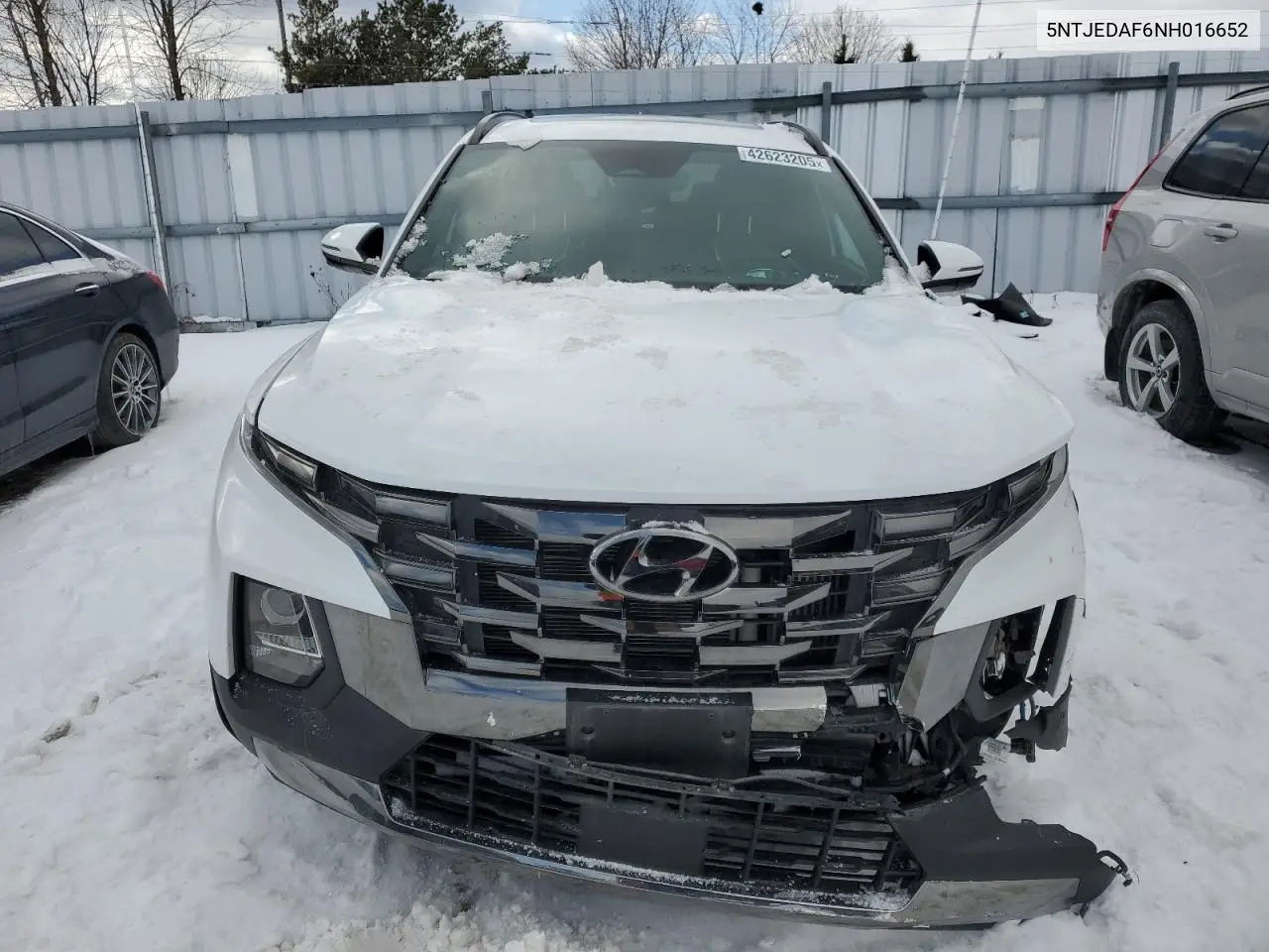 2022 Hyundai Santa Cruz Limited VIN: 5NTJEDAF6NH016652 Lot: 42623205