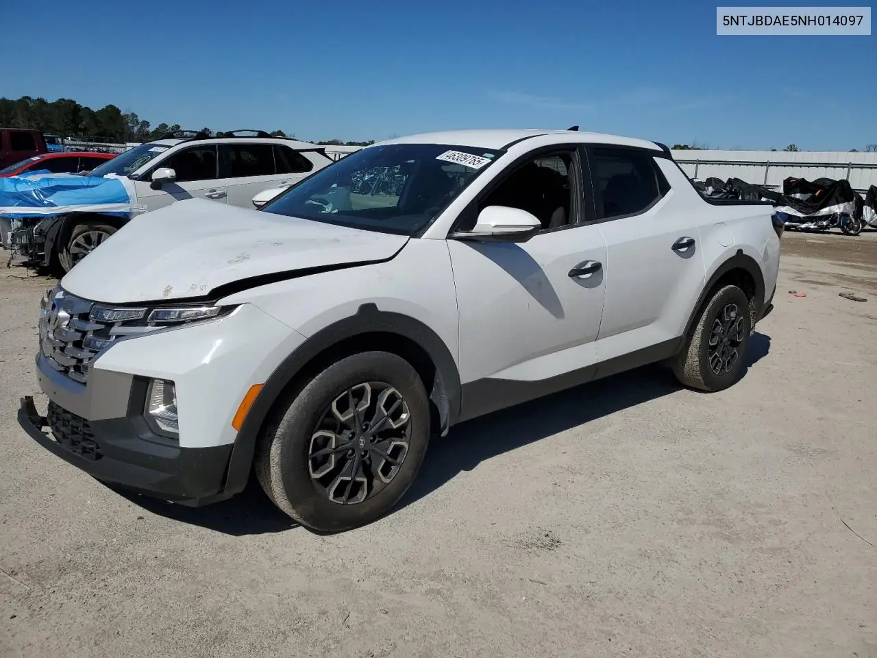 2022 Hyundai Santa Cruz Sel VIN: 5NTJBDAE5NH014097 Lot: 46309765