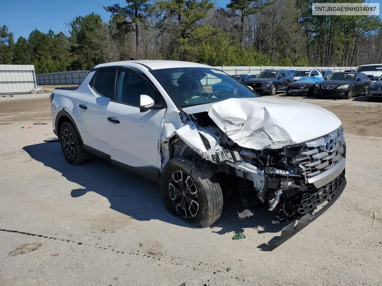 2022 Hyundai Santa Cruz Sel VIN: 5NTJBDAE5NH014097 Lot: 46309765