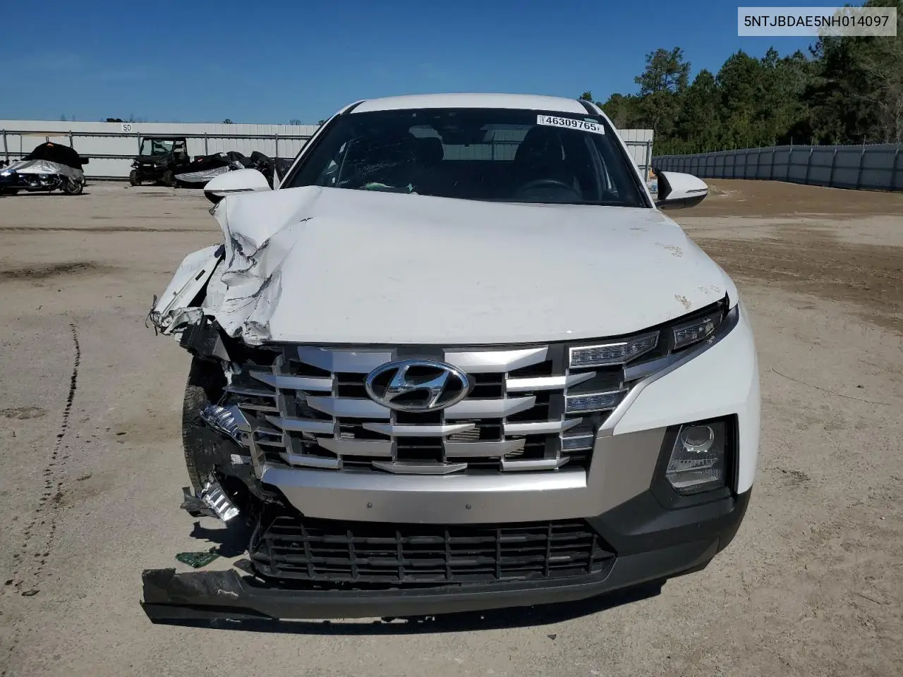 2022 Hyundai Santa Cruz Sel VIN: 5NTJBDAE5NH014097 Lot: 46309765