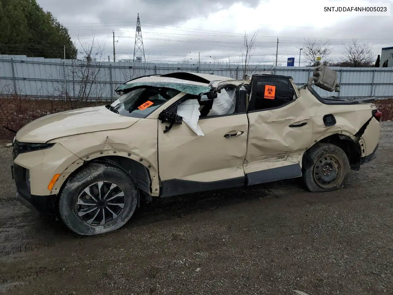 2022 Hyundai Santa Cruz Sel Premium VIN: 5NTJDDAF4NH005023 Lot: 50705155