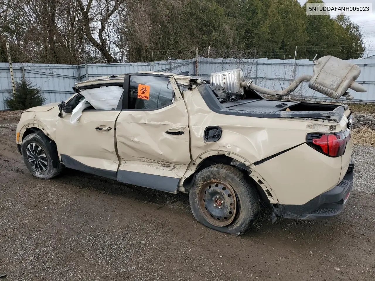 2022 Hyundai Santa Cruz Sel Premium VIN: 5NTJDDAF4NH005023 Lot: 50705155