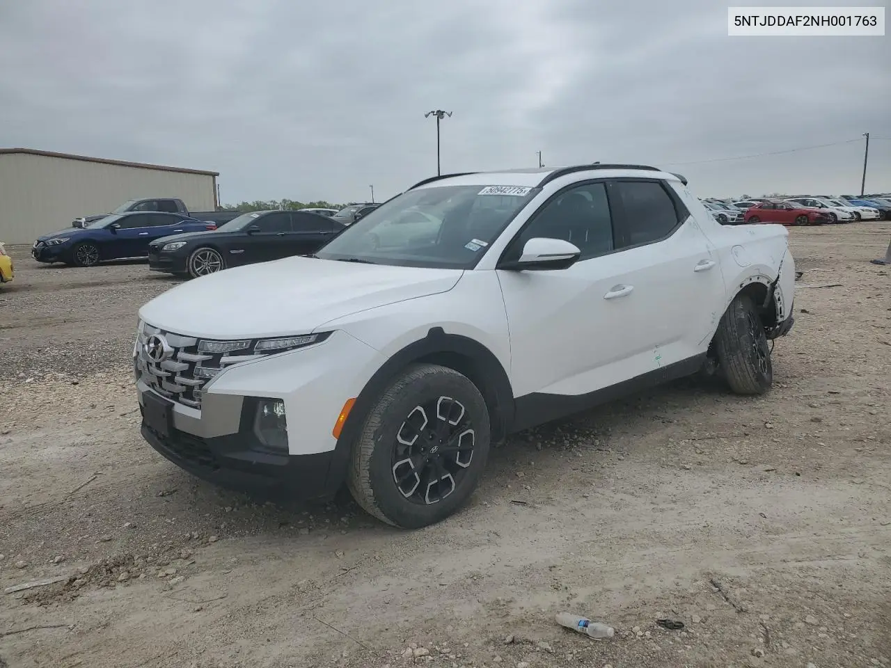 2022 Hyundai Santa Cruz Sel Premium VIN: 5NTJDDAF2NH001763 Lot: 50942775
