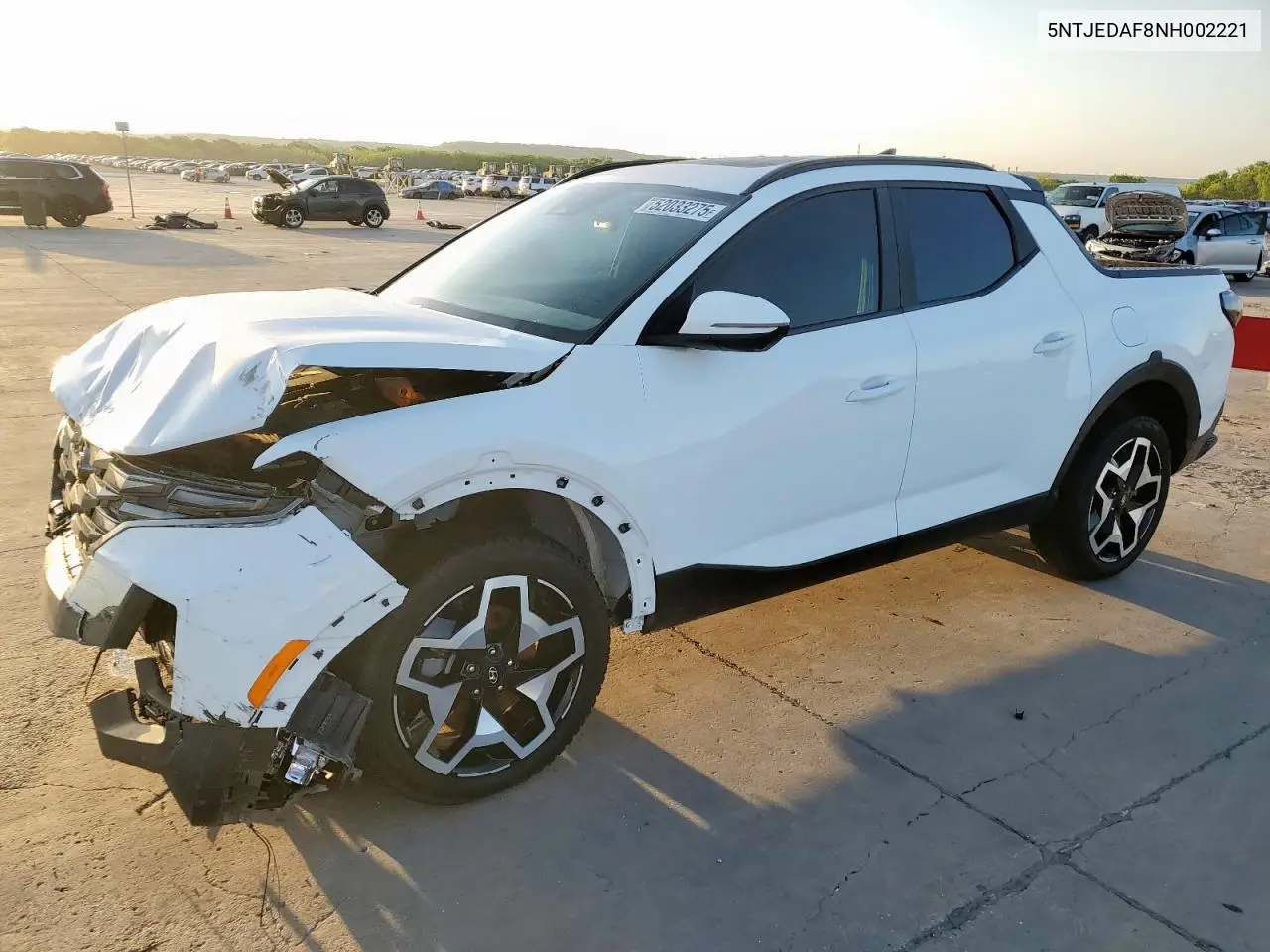 2022 Hyundai Santa Cruz Limited VIN: 5NTJEDAF8NH002221 Lot: 52033275