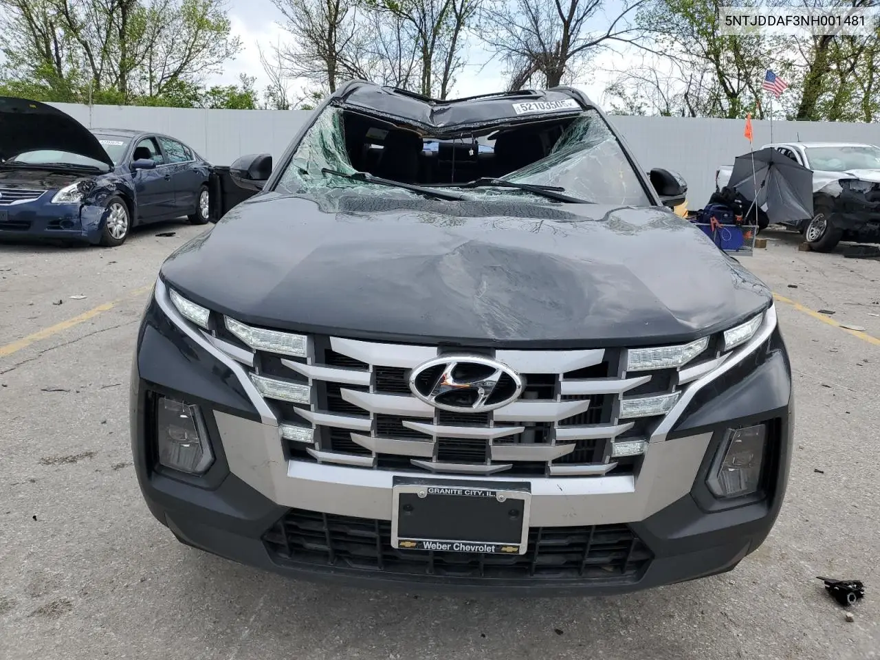 2022 Hyundai Santa Cruz Sel Premium VIN: 5NTJDDAF3NH001481 Lot: 52103505