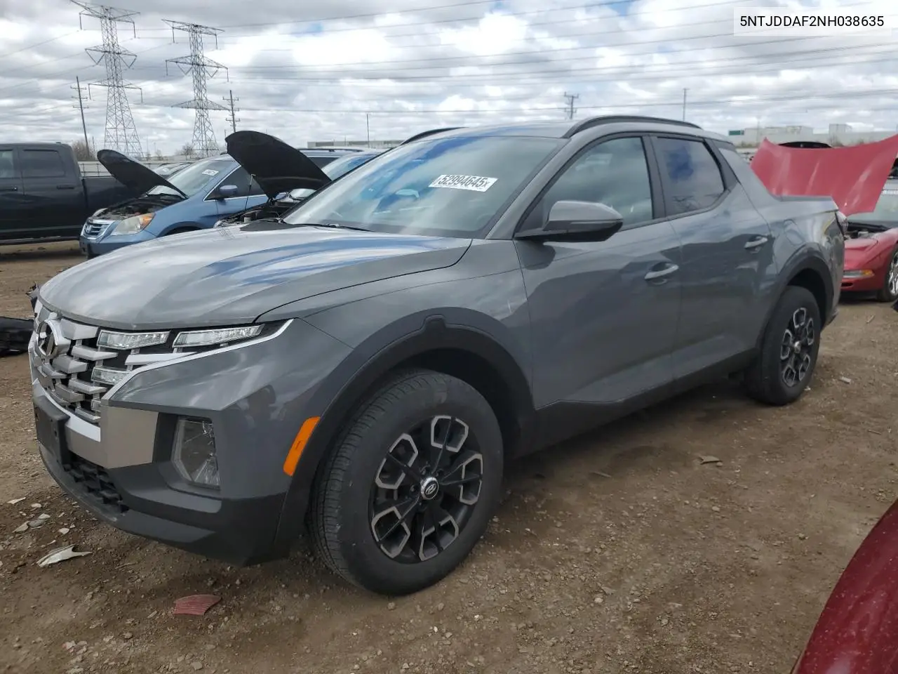 2022 Hyundai Santa Cruz Sel Premium VIN: 5NTJDDAF2NH038635 Lot: 52994645