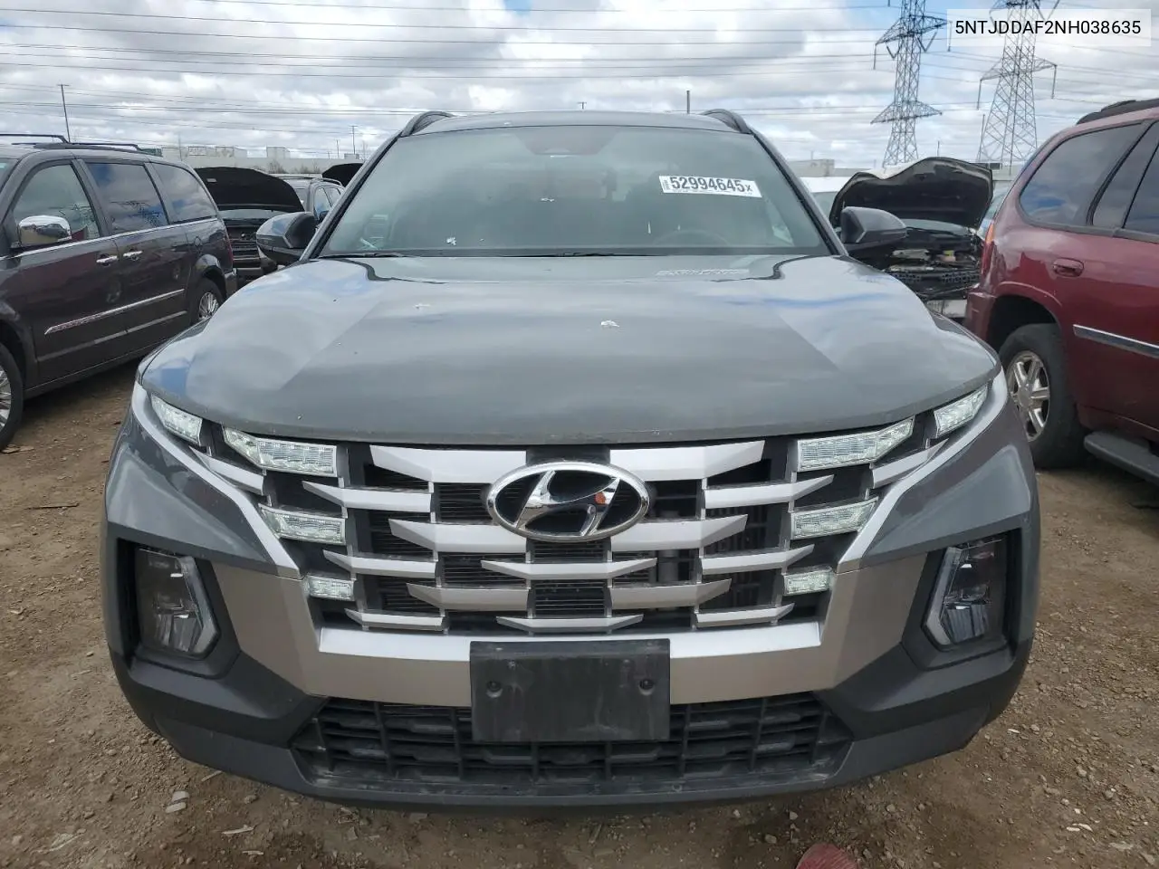 2022 Hyundai Santa Cruz Sel Premium VIN: 5NTJDDAF2NH038635 Lot: 52994645