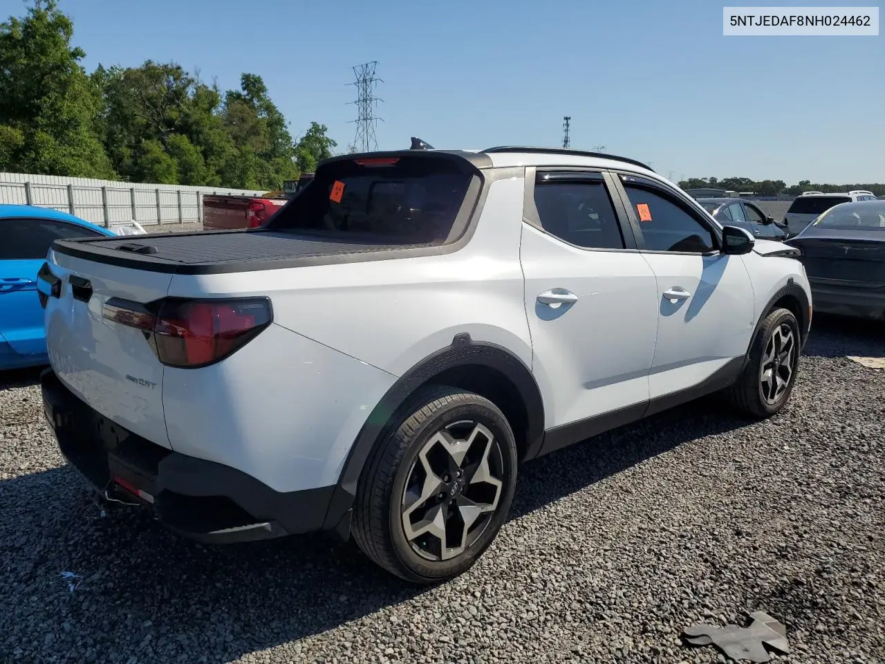 2022 Hyundai Santa Cruz Limited VIN: 5NTJEDAF8NH024462 Lot: 53758285