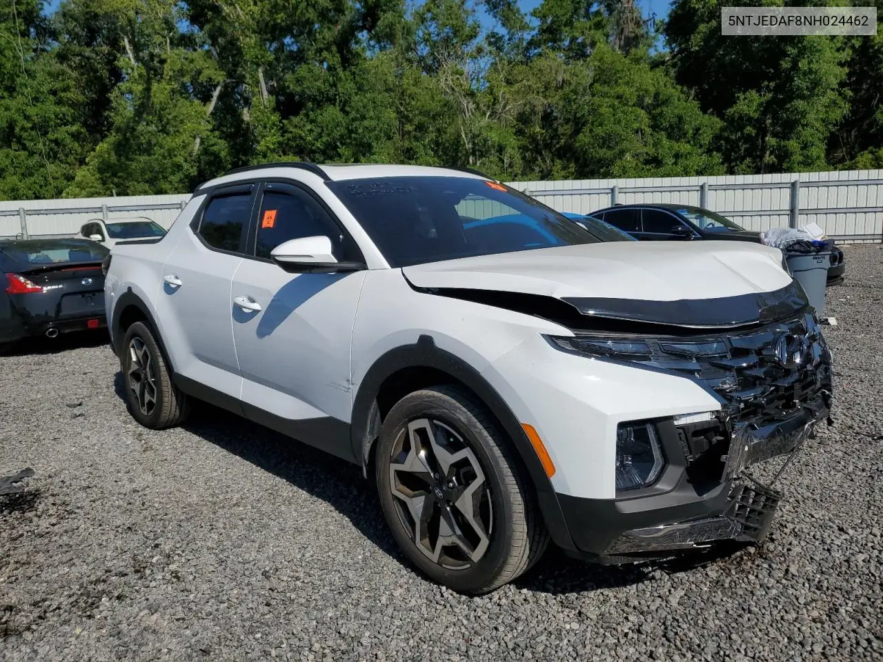 2022 Hyundai Santa Cruz Limited VIN: 5NTJEDAF8NH024462 Lot: 53758285
