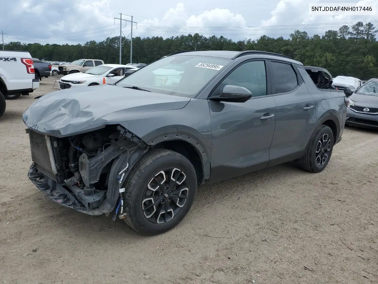 2022 Hyundai Santa Cruz Sel Premium VIN: 5NTJDDAF4NH017446 Lot: 55294995