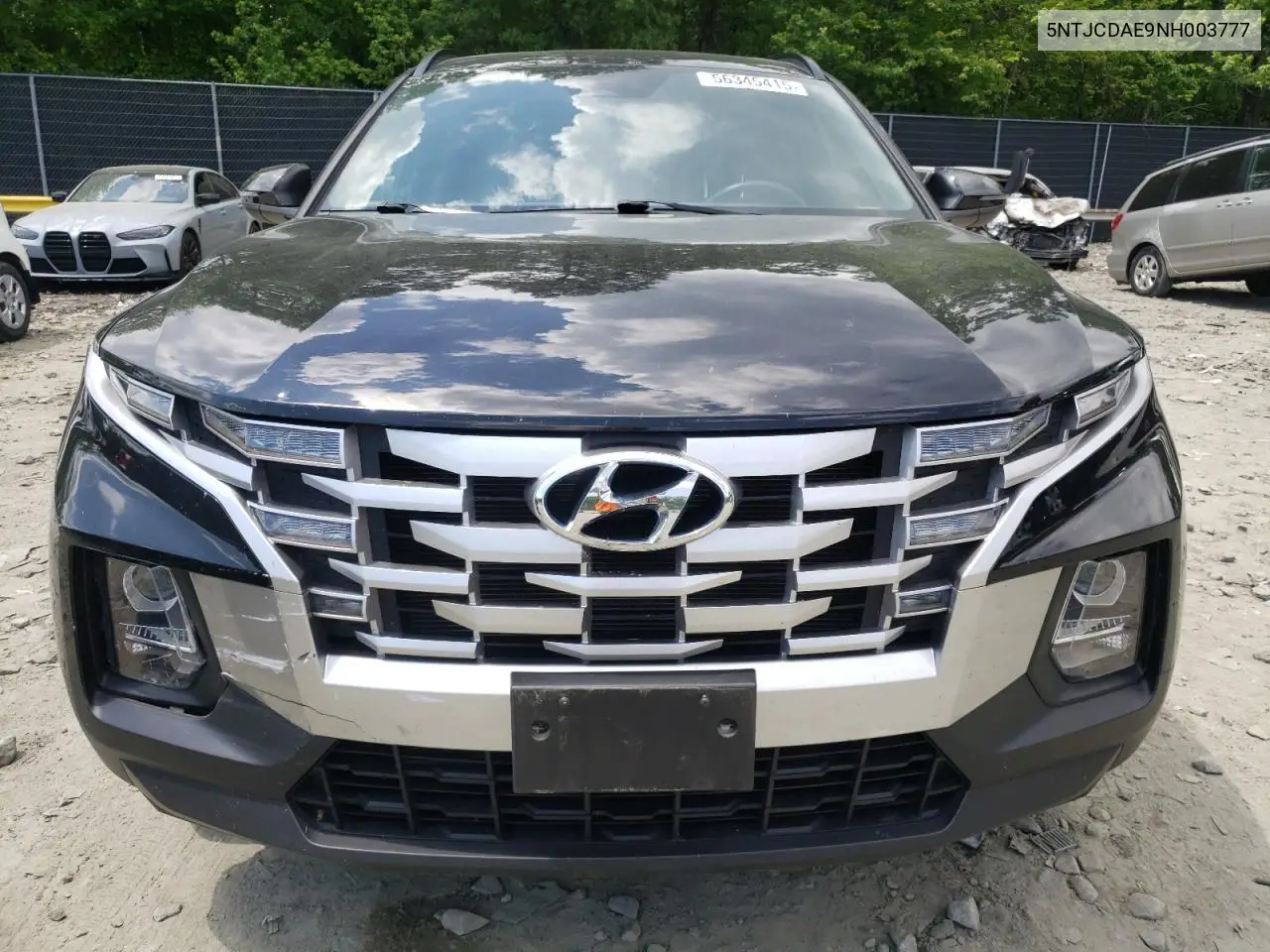 2022 Hyundai Santa Cruz Sel VIN: 5NTJCDAE9NH003777 Lot: 56345415