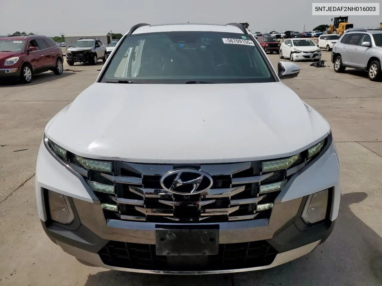 2022 Hyundai Santa Cruz Limited VIN: 5NTJEDAF2NH016003 Lot: 56709155