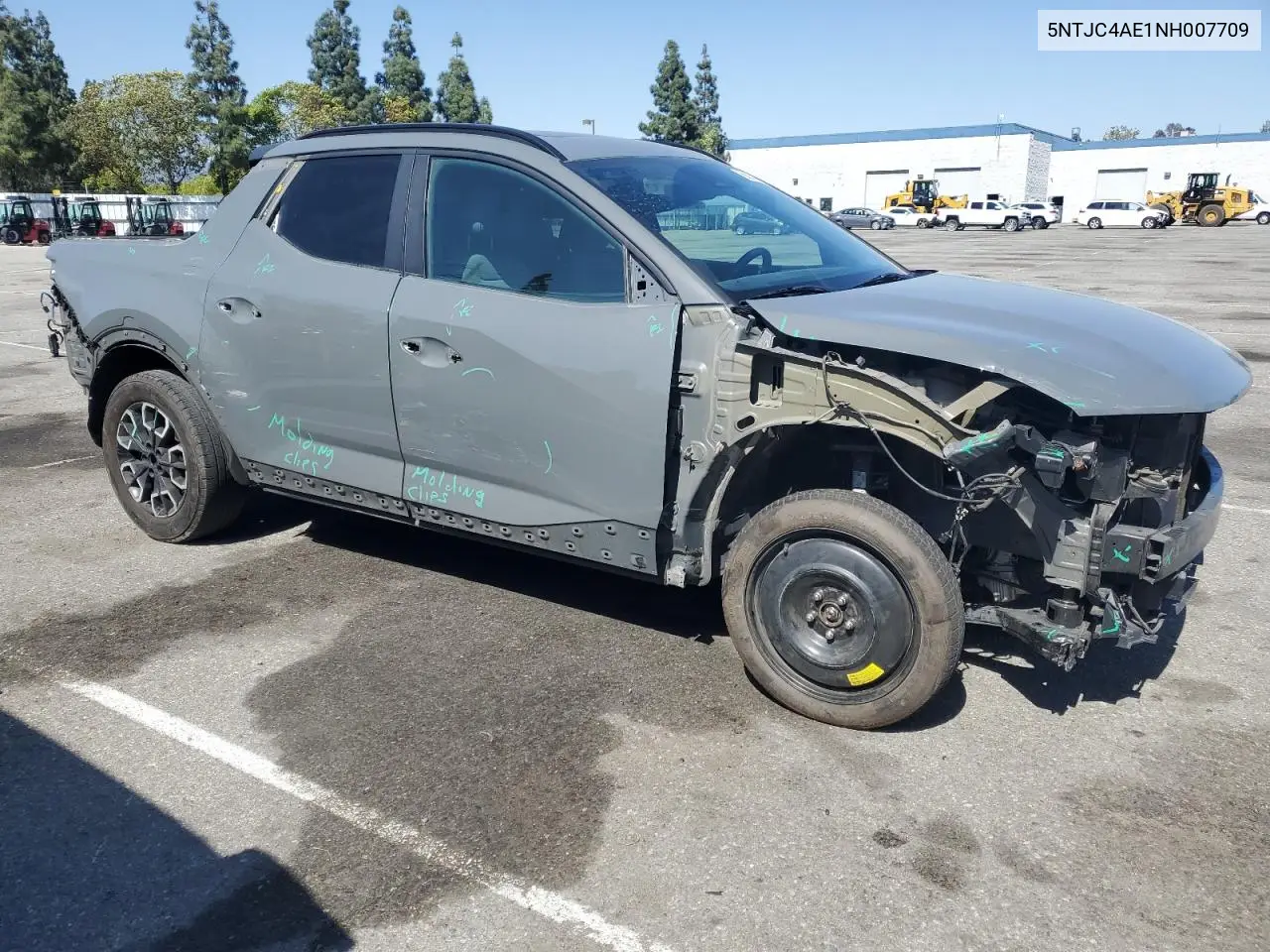 5ntjc4ae1nh007709 5NTJC4AE1NH007709 2022 Hyundai Santa Cruz Sel
