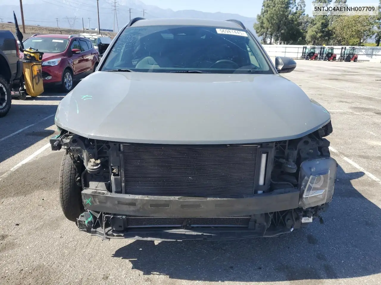 5ntjc4ae1nh007709 5NTJC4AE1NH007709 2022 Hyundai Santa Cruz Sel