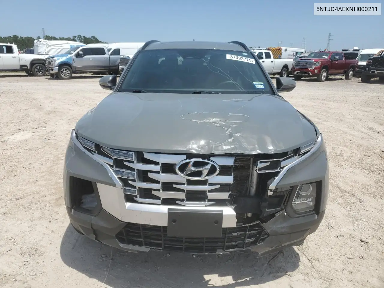 2022 Hyundai Santa Cruz Sel VIN: 5NTJC4AEXNH000211 Lot: 57093775