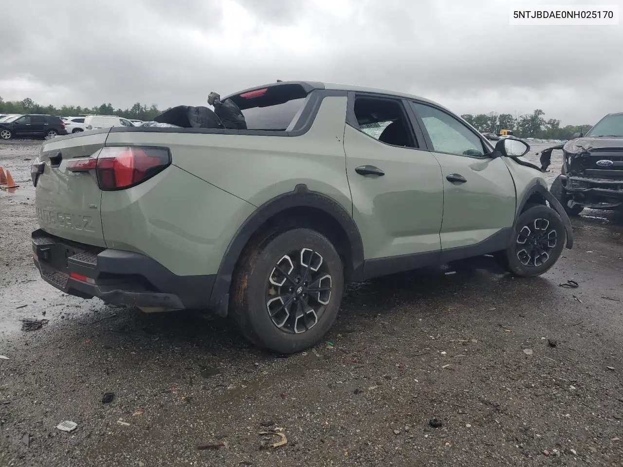 2022 Hyundai Santa Cruz Sel VIN: 5NTJBDAE0NH025170 Lot: 57490305