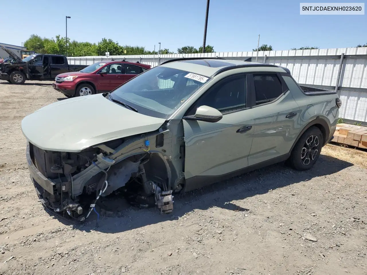 2022 Hyundai Santa Cruz Sel VIN: 5NTJCDAEXNH023620 Lot: 57981795