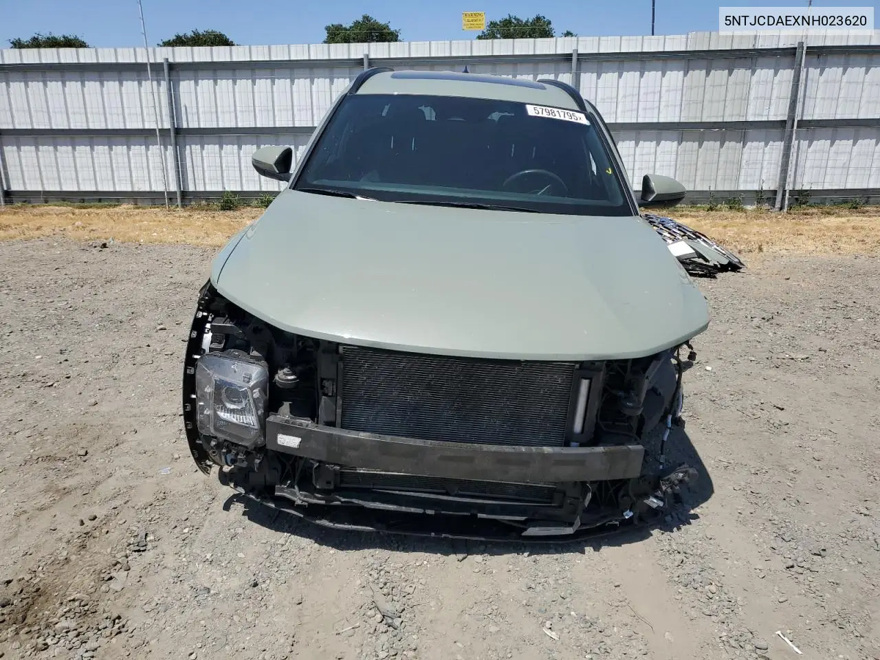 2022 Hyundai Santa Cruz Sel VIN: 5NTJCDAEXNH023620 Lot: 57981795