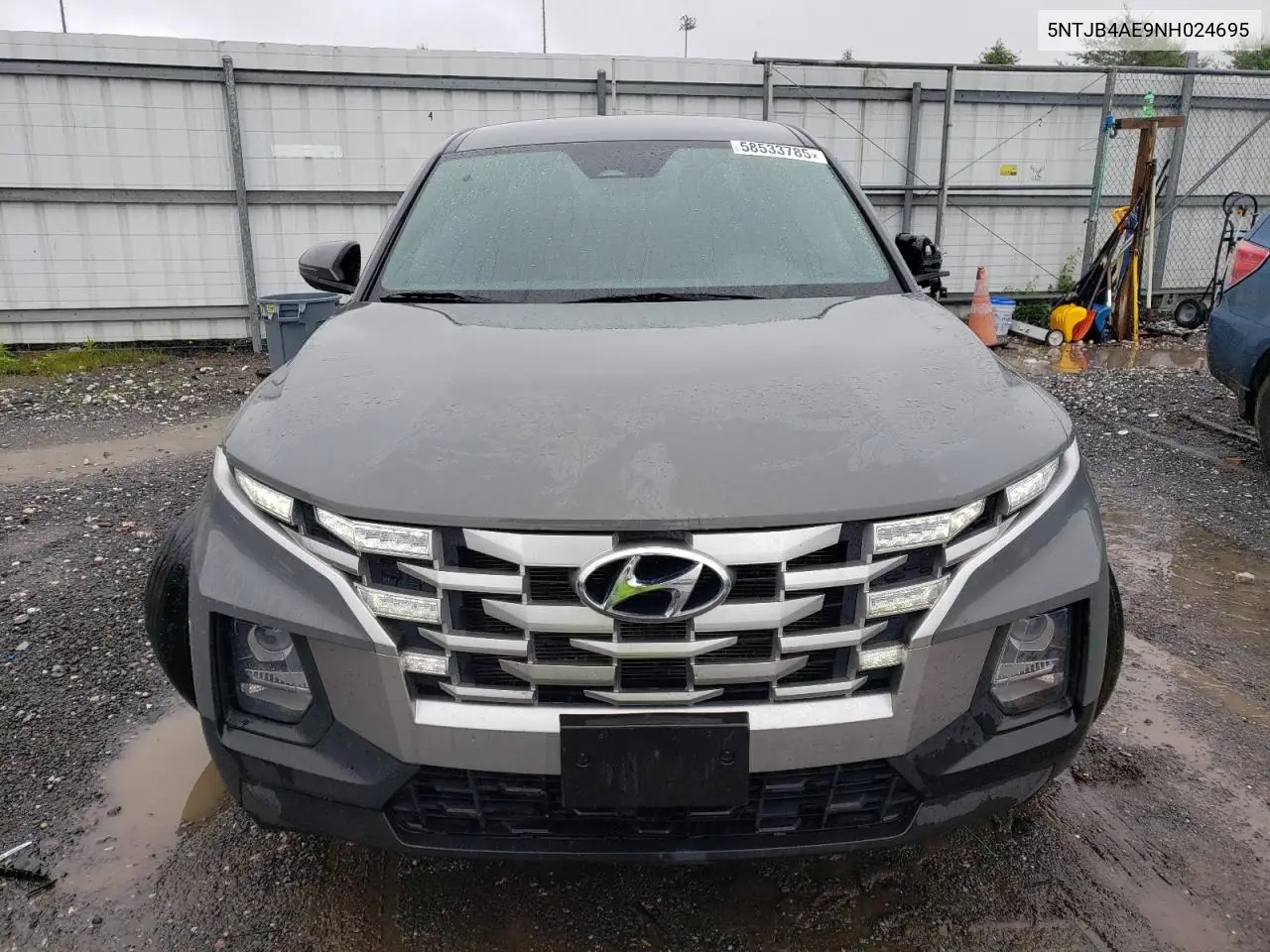 2022 Hyundai Santa Cruz Sel VIN: 5NTJB4AE9NH024695 Lot: 58533785