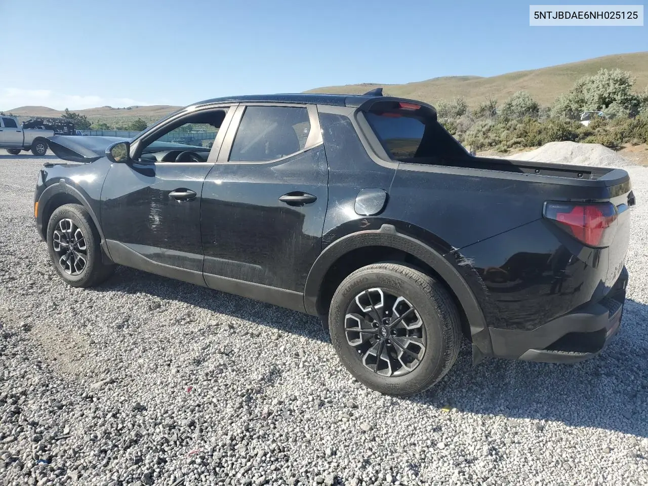 2022 Hyundai Santa Cruz Sel VIN: 5NTJBDAE6NH025125 Lot: 59806135