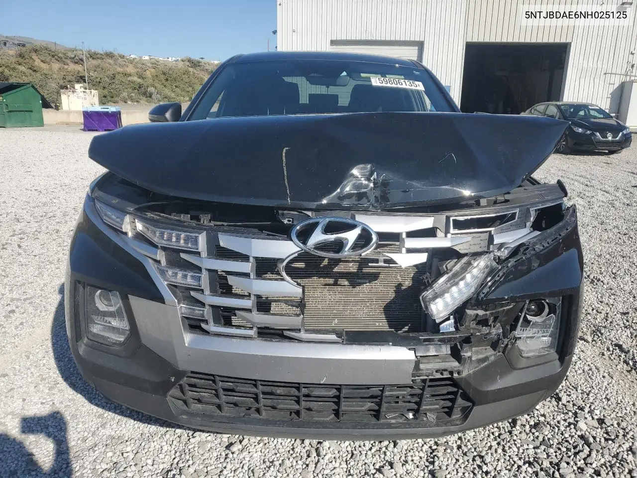 2022 Hyundai Santa Cruz Sel VIN: 5NTJBDAE6NH025125 Lot: 59806135