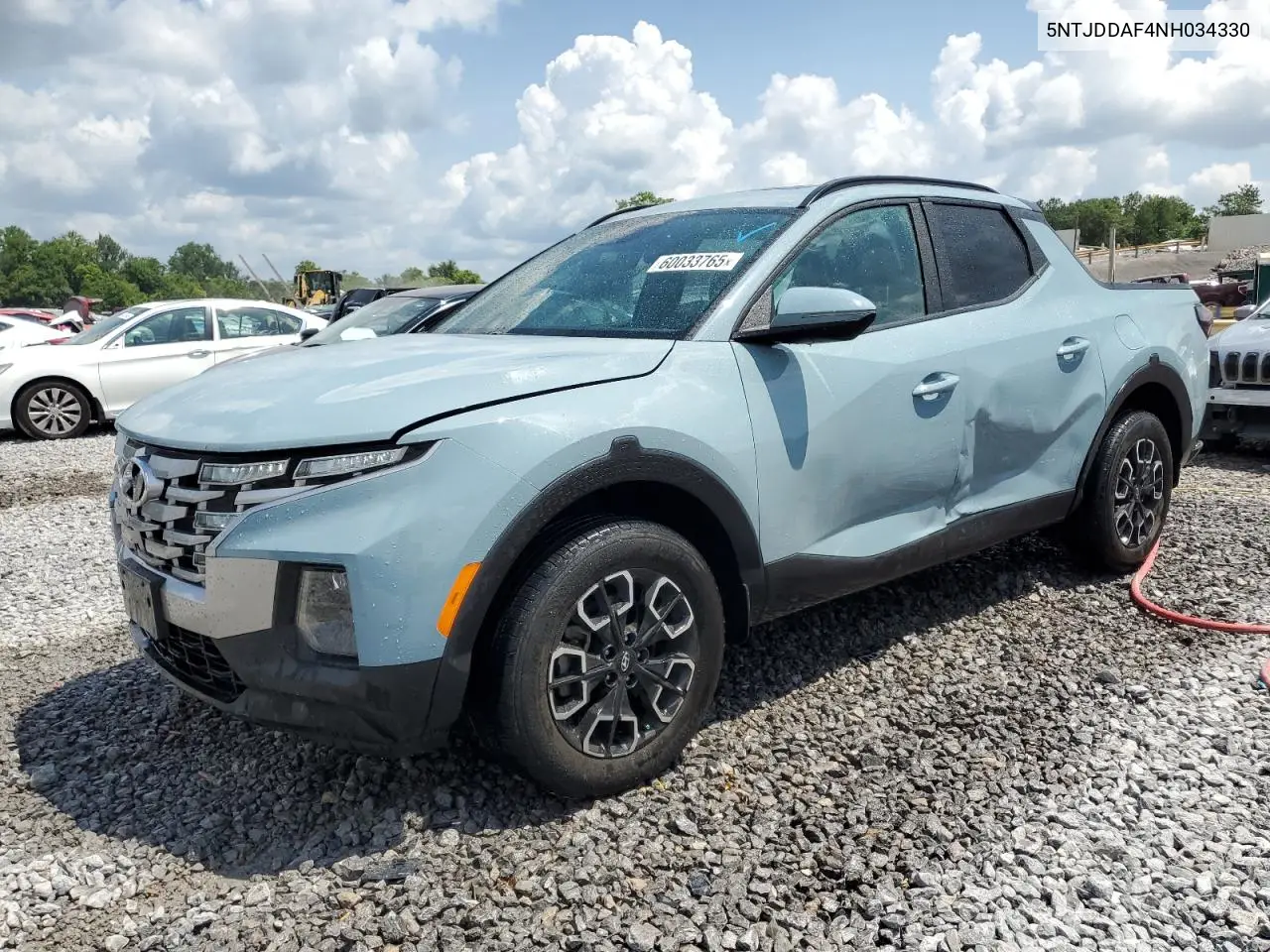 2022 Hyundai Santa Cruz Sel Premium VIN: 5NTJDDAF4NH034330 Lot: 60033765