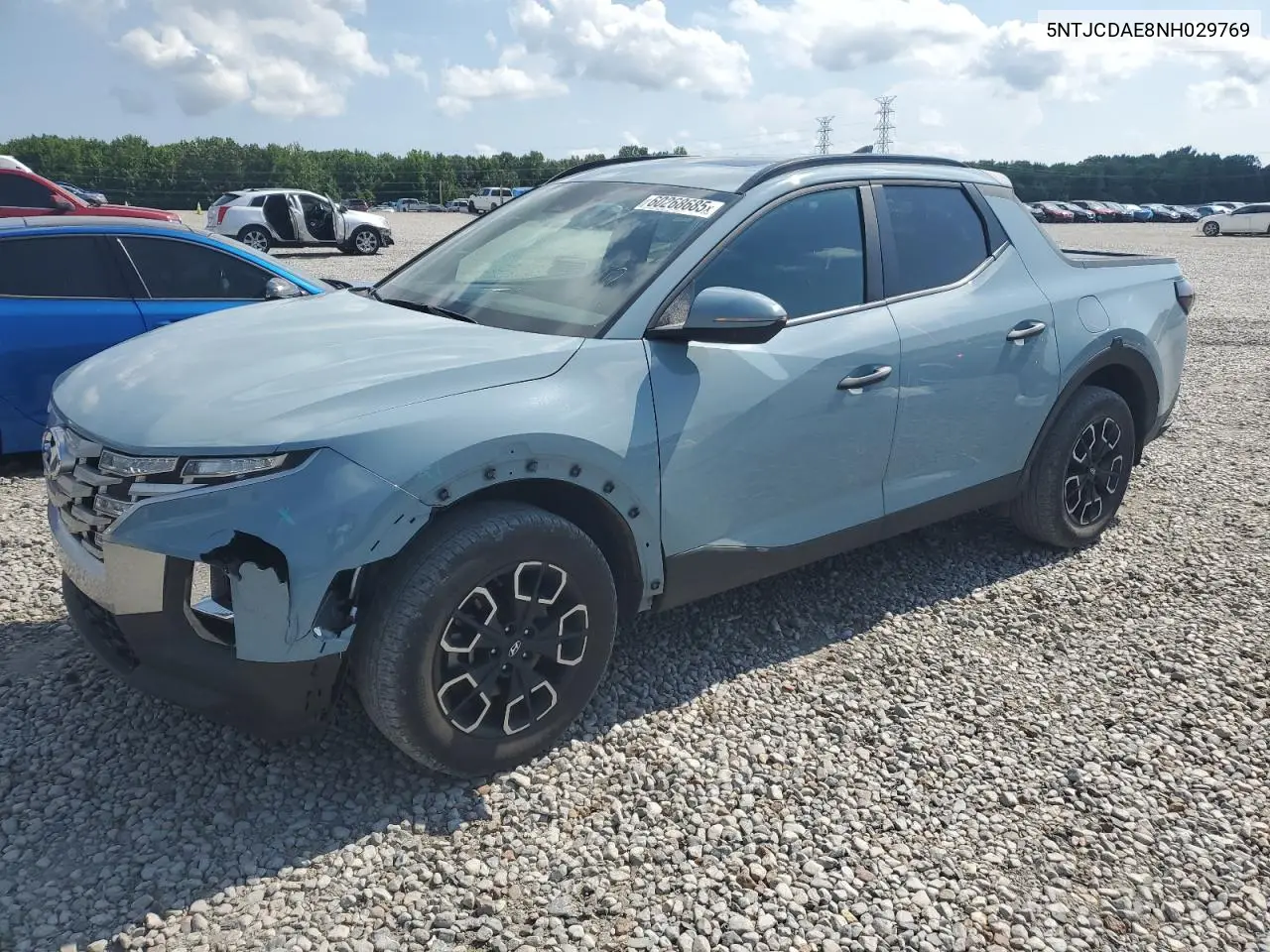 2022 Hyundai Santa Cruz Sel VIN: 5NTJCDAE8NH029769 Lot: 60268685