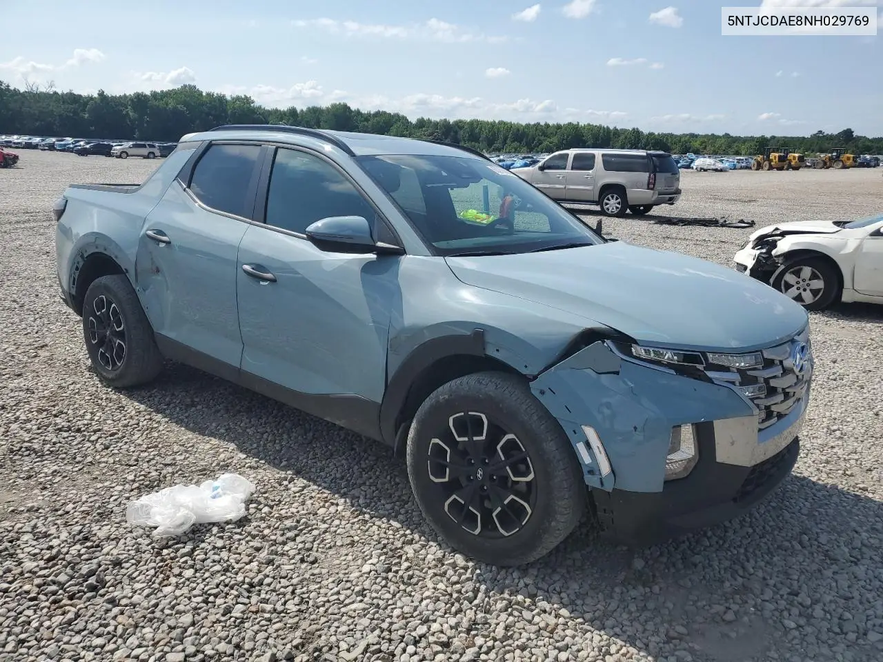 2022 Hyundai Santa Cruz Sel VIN: 5NTJCDAE8NH029769 Lot: 60268685