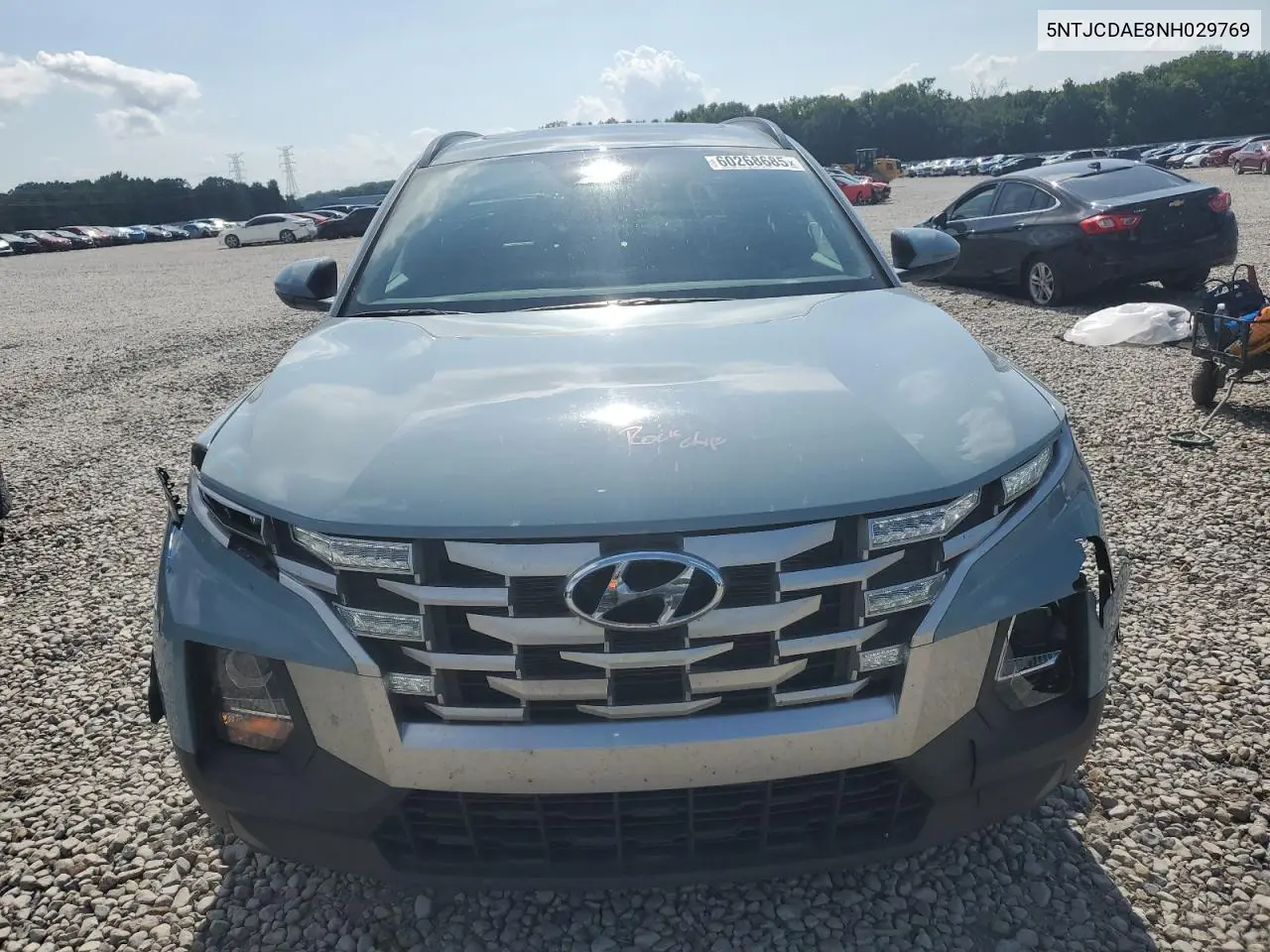 2022 Hyundai Santa Cruz Sel VIN: 5NTJCDAE8NH029769 Lot: 60268685