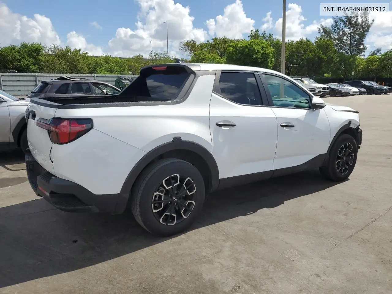 2022 Hyundai Santa Cruz Sel VIN: 5NTJB4AE4NH031912 Lot: 61262235