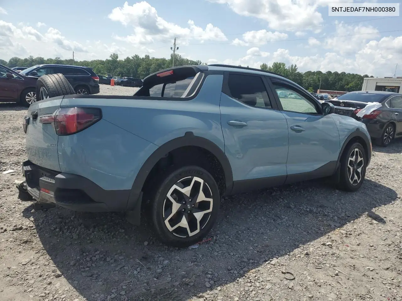 2022 Hyundai Santa Cruz Limited VIN: 5NTJEDAF7NH000380 Lot: 61760485