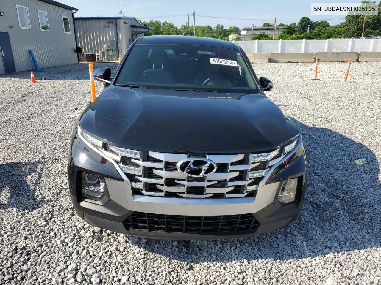 2022 Hyundai Santa Cruz Sel VIN: 5NTJBDAE9NH025135 Lot: 61825255