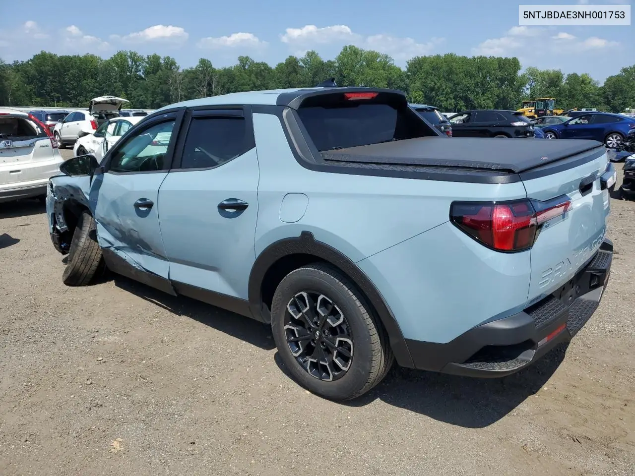 2022 Hyundai Santa Cruz Sel VIN: 5NTJBDAE3NH001753 Lot: 62223735