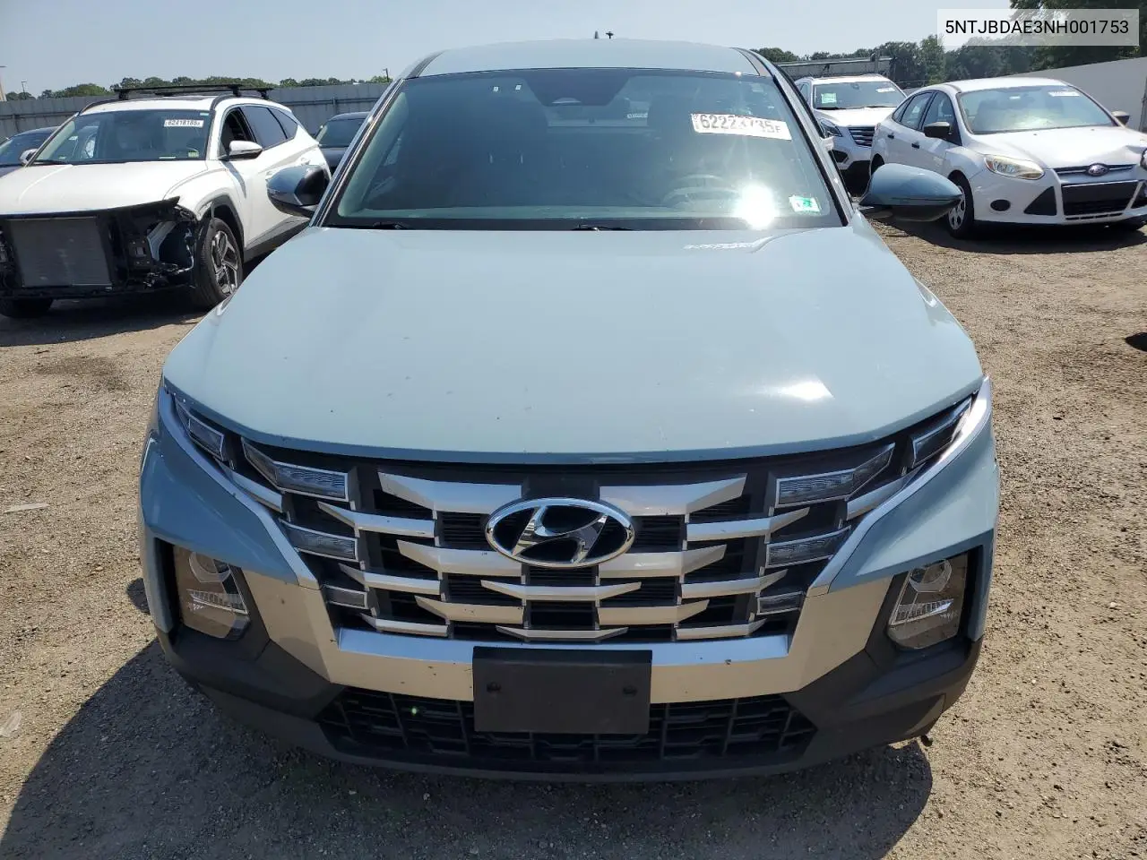 2022 Hyundai Santa Cruz Sel VIN: 5NTJBDAE3NH001753 Lot: 62223735