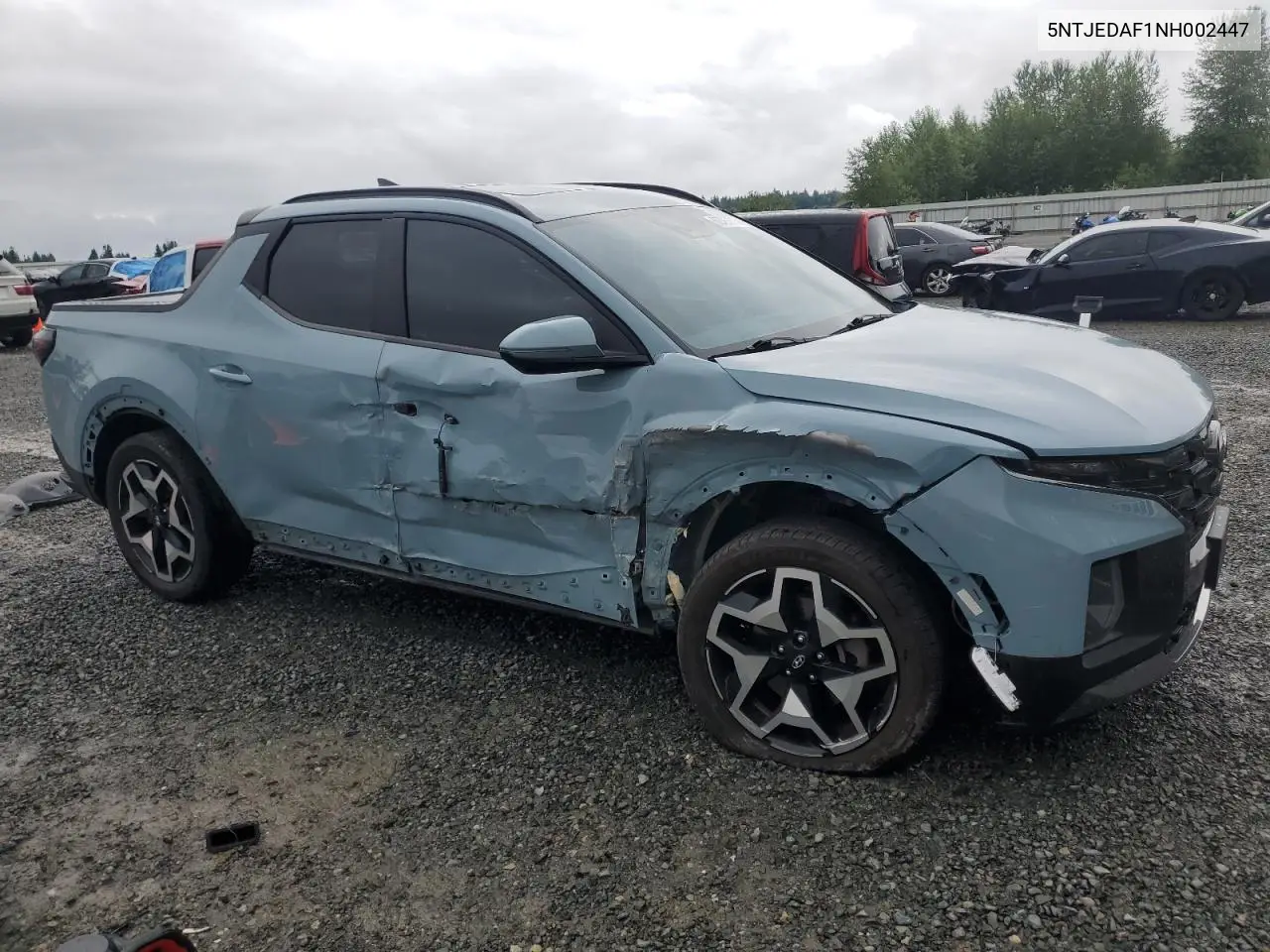 2022 Hyundai Santa Cruz Limited VIN: 5NTJEDAF1NH002447 Lot: 62797815