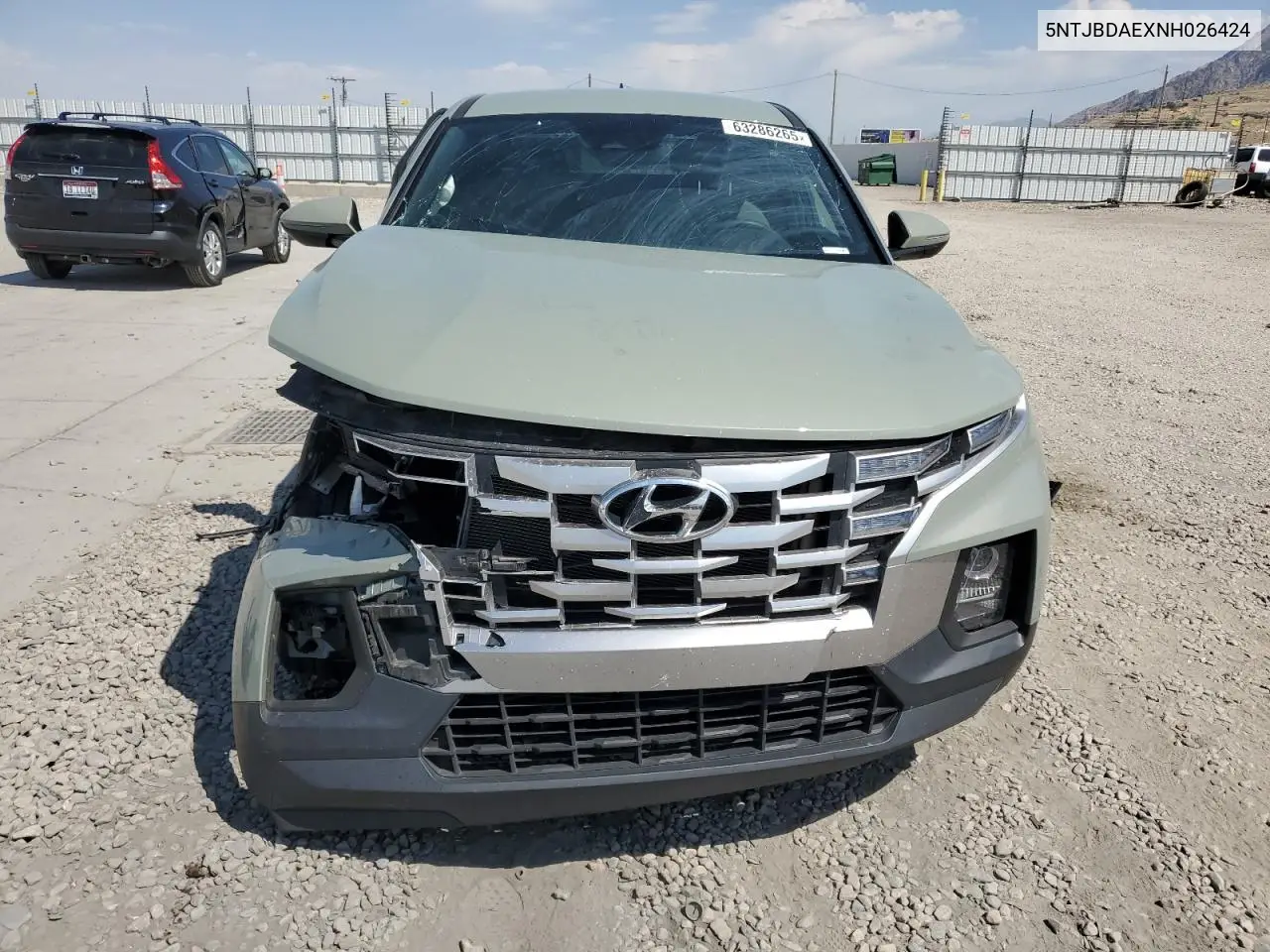 2022 Hyundai Santa Cruz Sel VIN: 5NTJBDAEXNH026424 Lot: 63286265