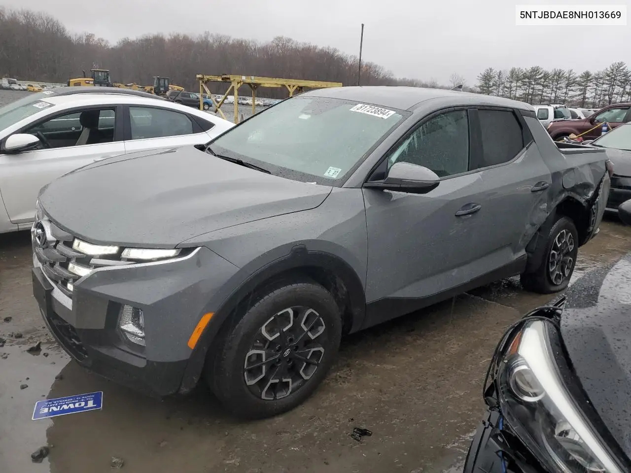 2022 Hyundai Santa Cruz Sel VIN: 5NTJBDAE8NH013669 Lot: 81723894