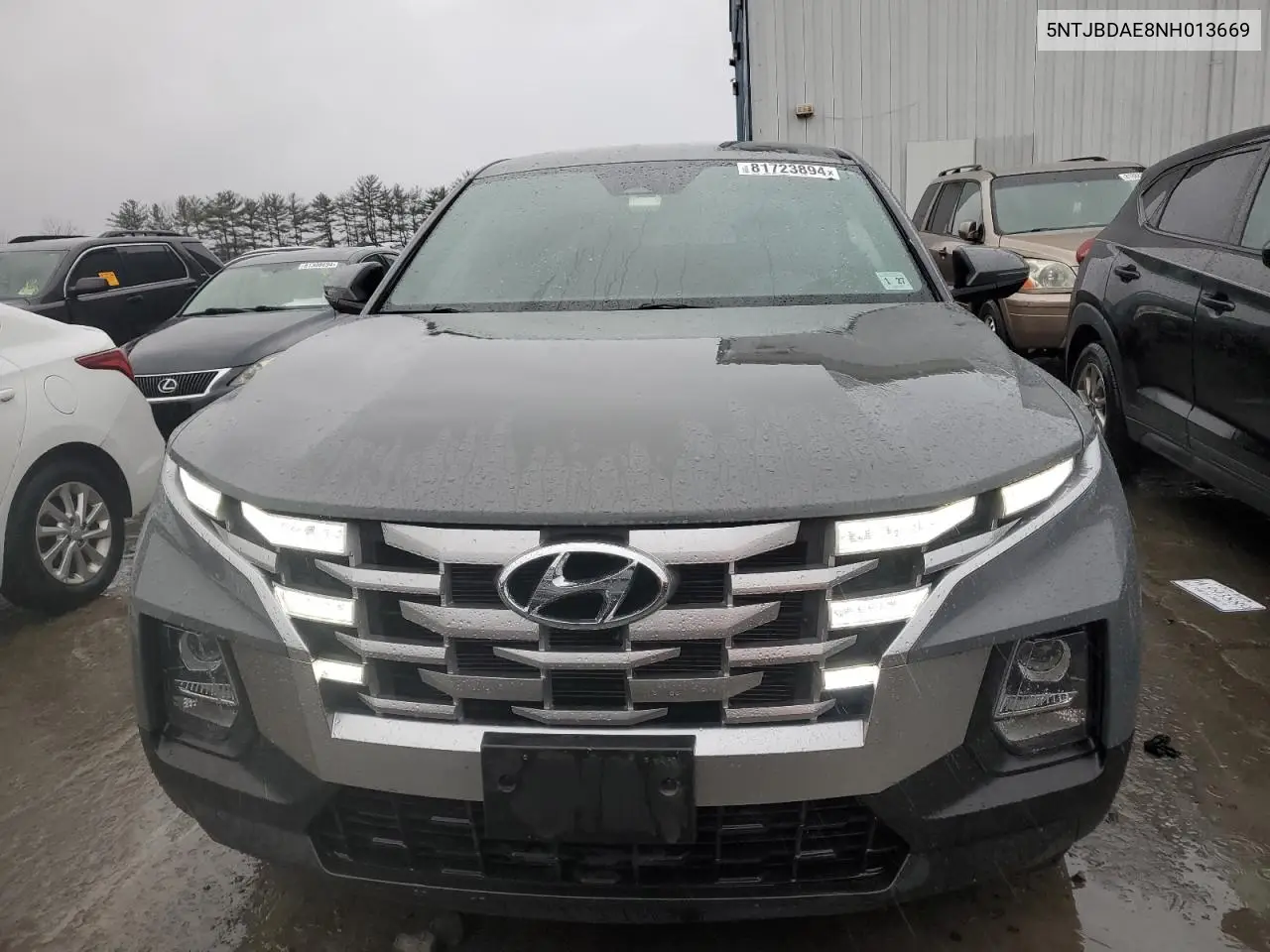 2022 Hyundai Santa Cruz Sel VIN: 5NTJBDAE8NH013669 Lot: 81723894