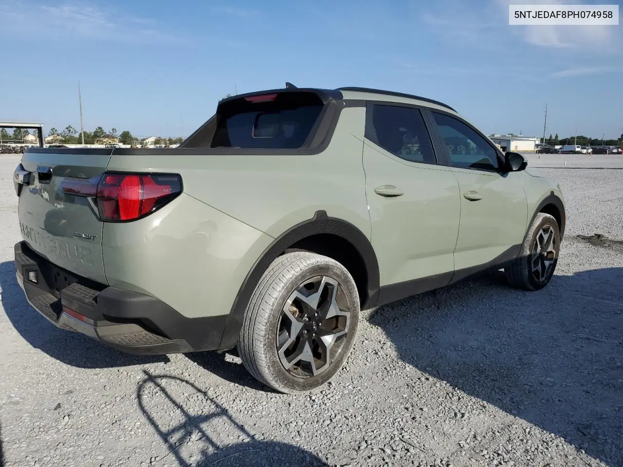 2023 Hyundai Santa Cruz Limited VIN: 5NTJEDAF8PH074958 Lot: 55616995
