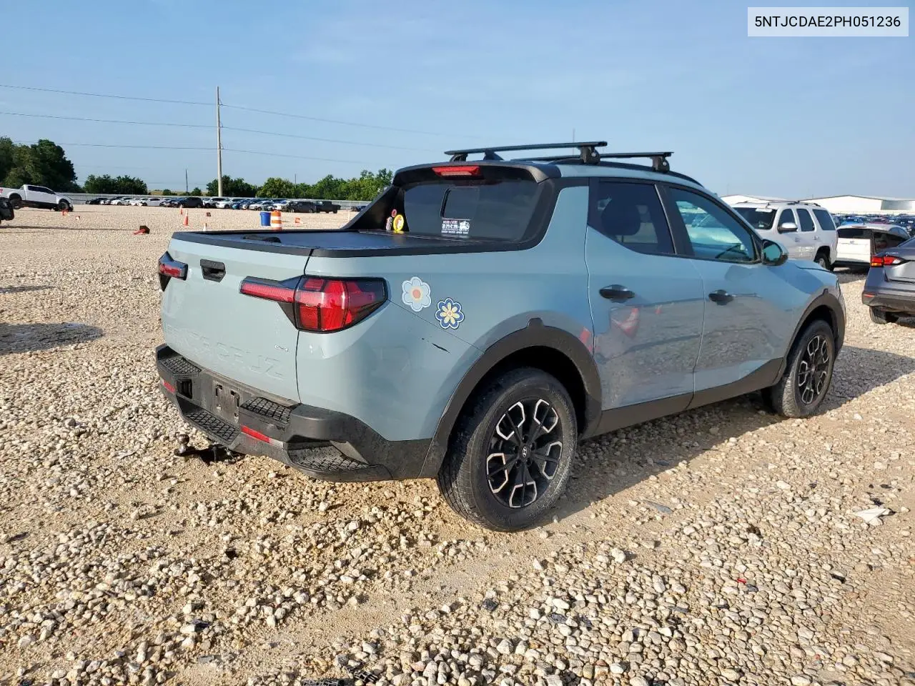 2023 Hyundai Santa Cruz Sel VIN: 5NTJCDAE2PH051236 Lot: 60336635