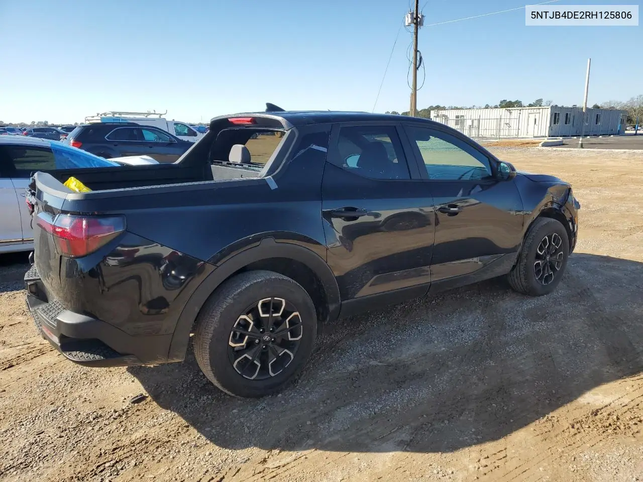 2024 Hyundai Santa Cruz Sel VIN: 5NTJB4DE2RH125806 Lot: 44122205