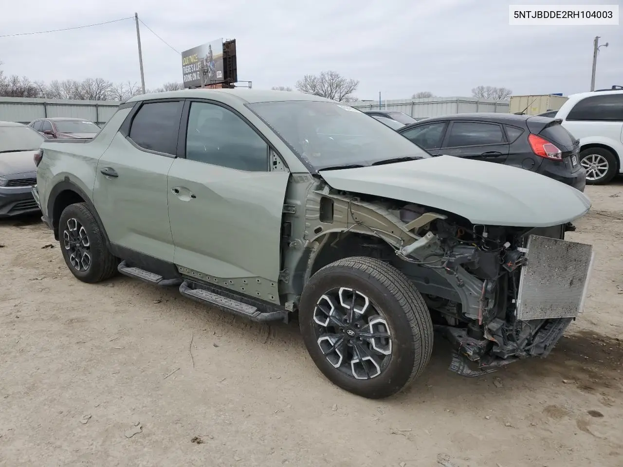 2024 Hyundai Santa Cruz Sel VIN: 5NTJBDDE2RH104003 Lot: 45042105