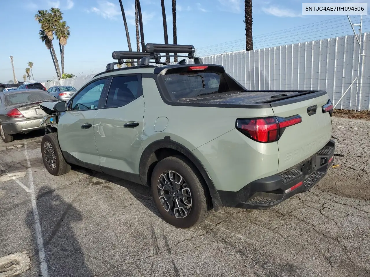 2024 Hyundai Santa Cruz Sel VIN: 5NTJC4AE7RH094506 Lot: 45945265