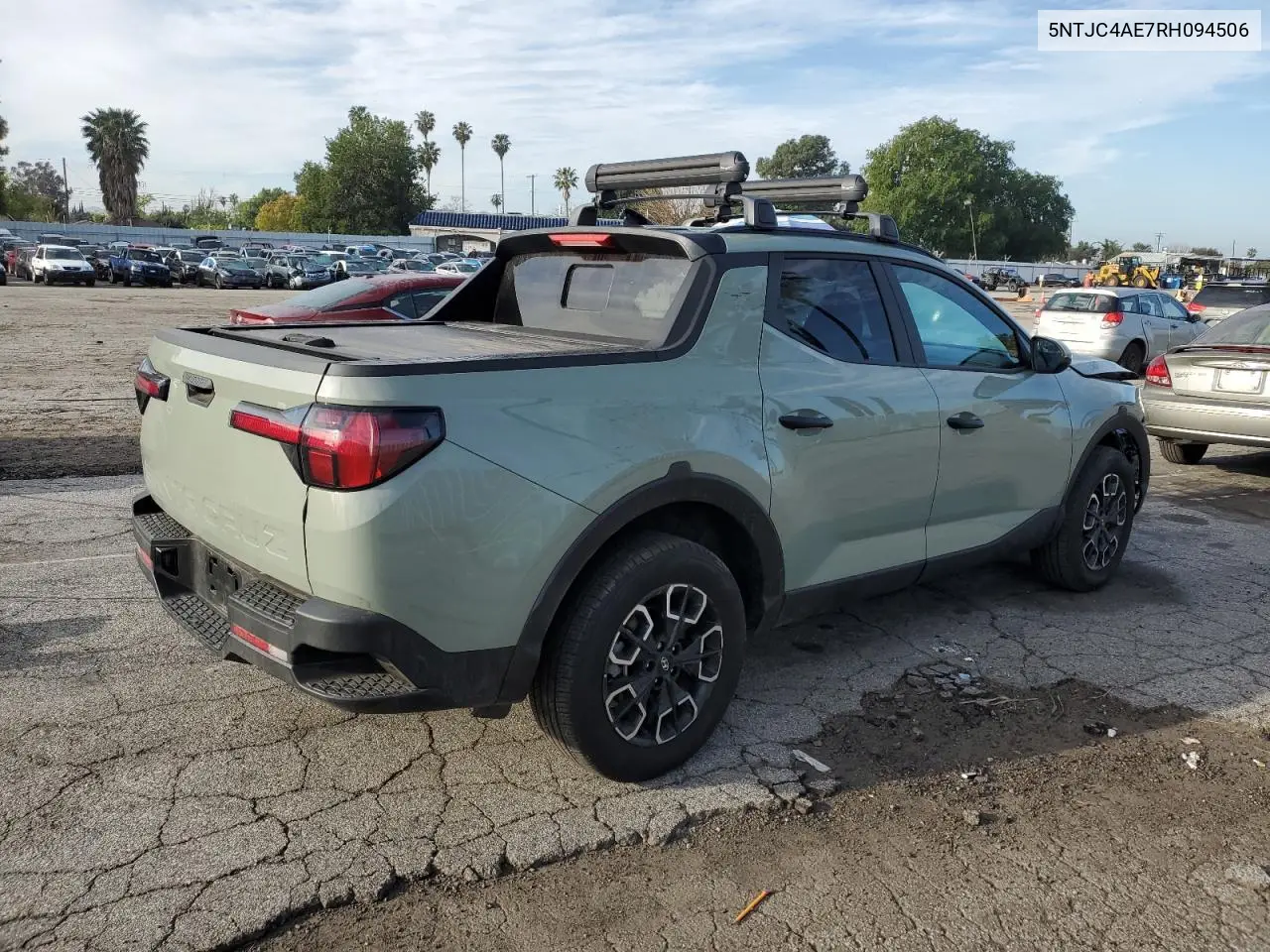 2024 Hyundai Santa Cruz Sel VIN: 5NTJC4AE7RH094506 Lot: 45945265