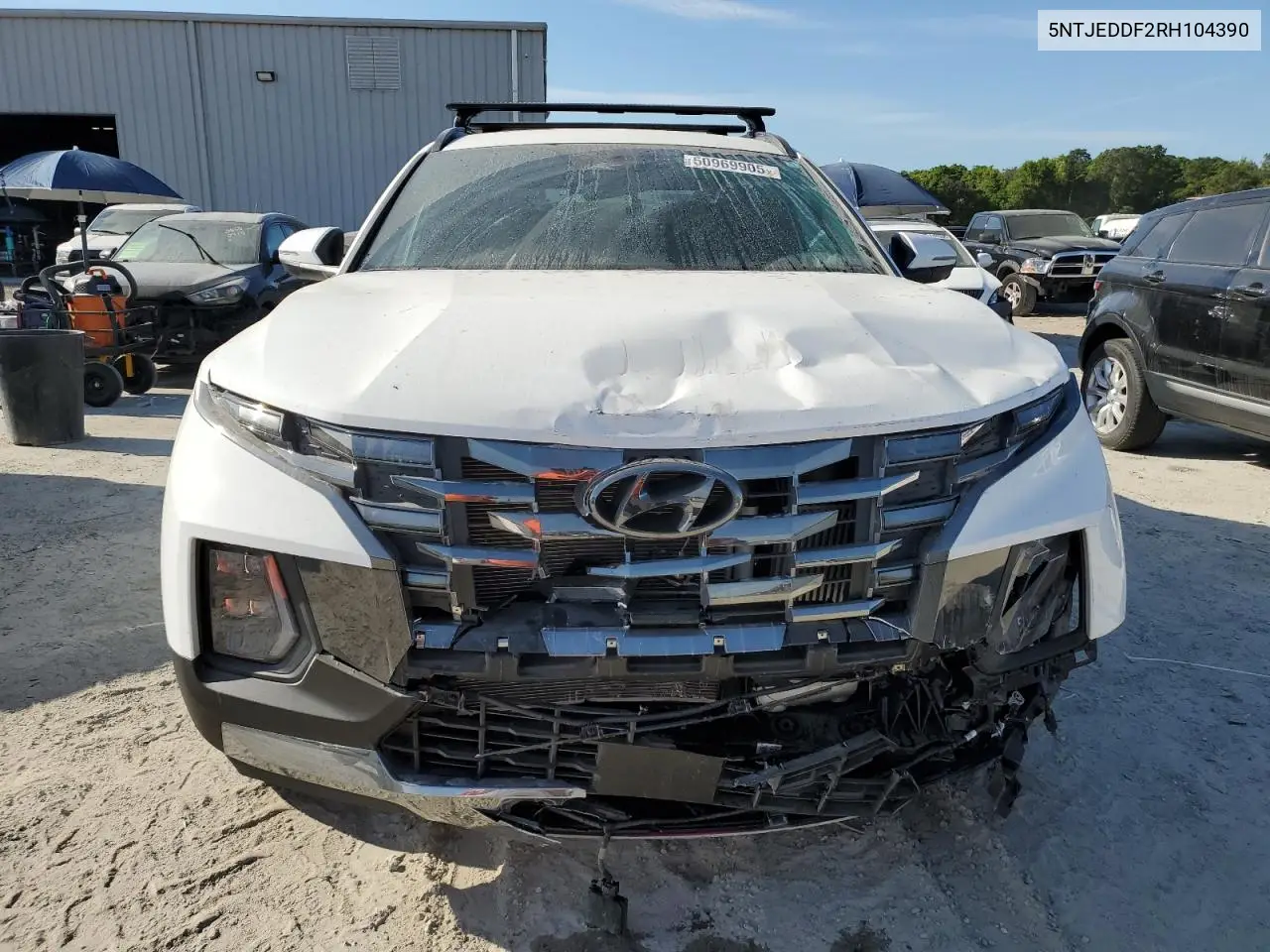 2024 Hyundai Santa Cruz Limited VIN: 5NTJEDDF2RH104390 Lot: 50969905