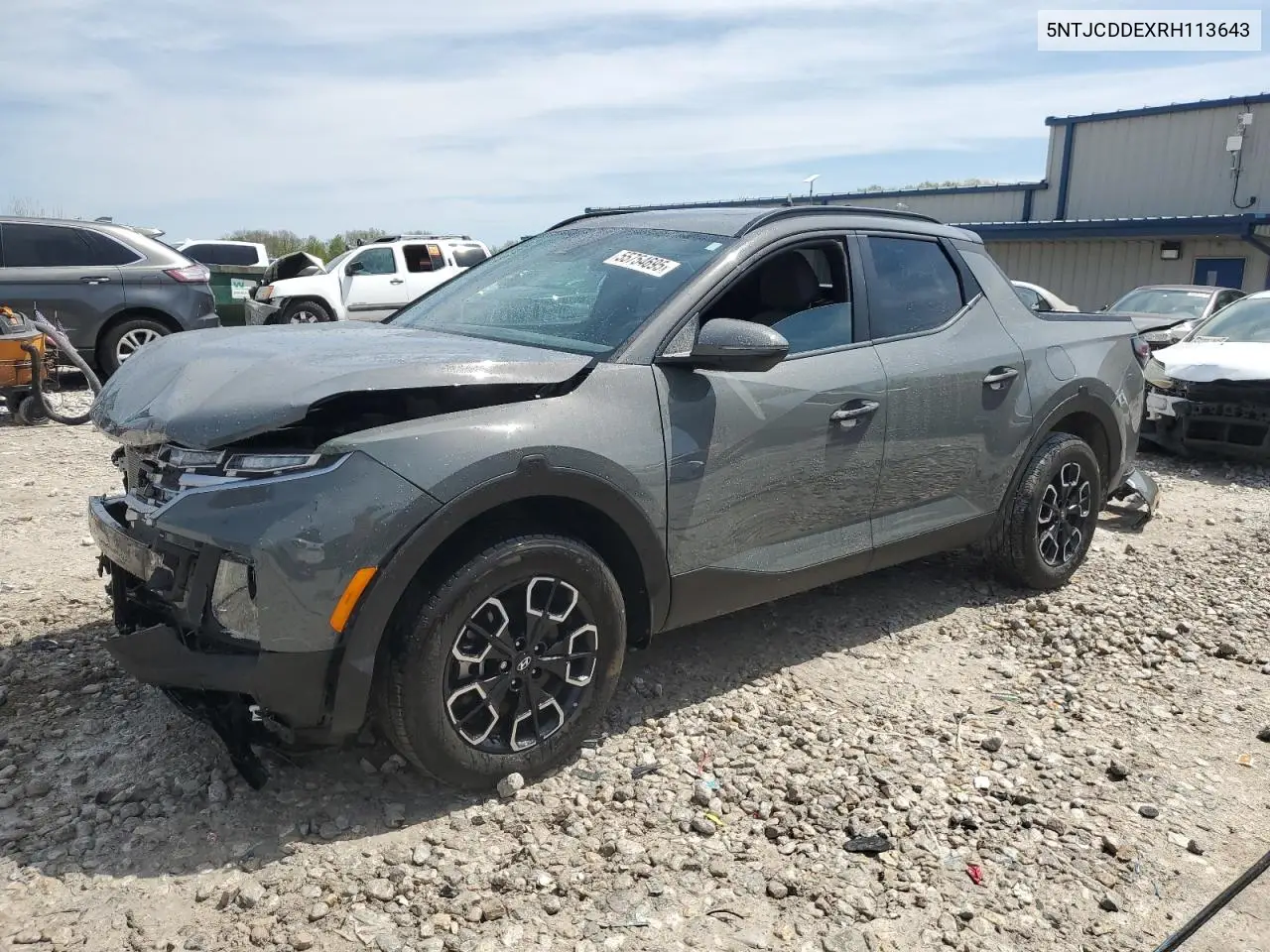 2024 Hyundai Santa Cruz Sel VIN: 5NTJCDDEXRH113643 Lot: 55754695