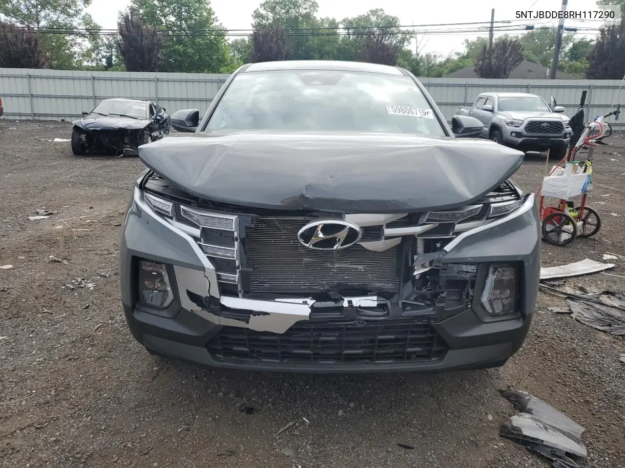 2024 Hyundai Santa Cruz Sel VIN: 5NTJBDDE8RH117290 Lot: 59806715