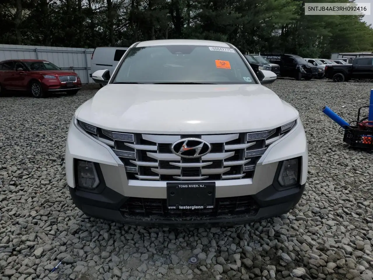2024 Hyundai Santa Cruz Sel VIN: 5NTJB4AE3RH092416 Lot: 60842775