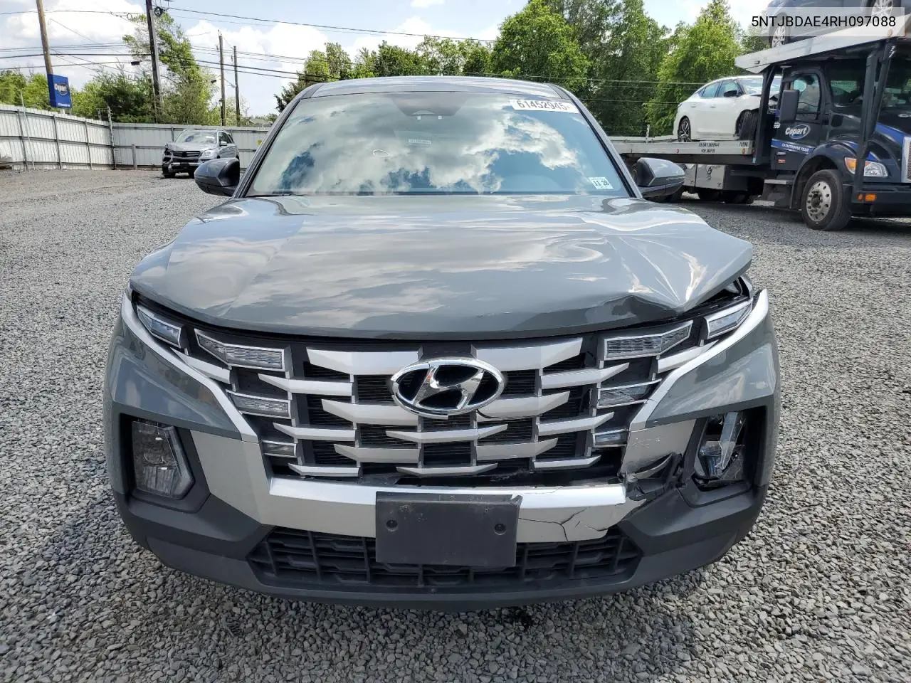 2024 Hyundai Santa Cruz Sel VIN: 5NTJBDAE4RH097088 Lot: 61452945